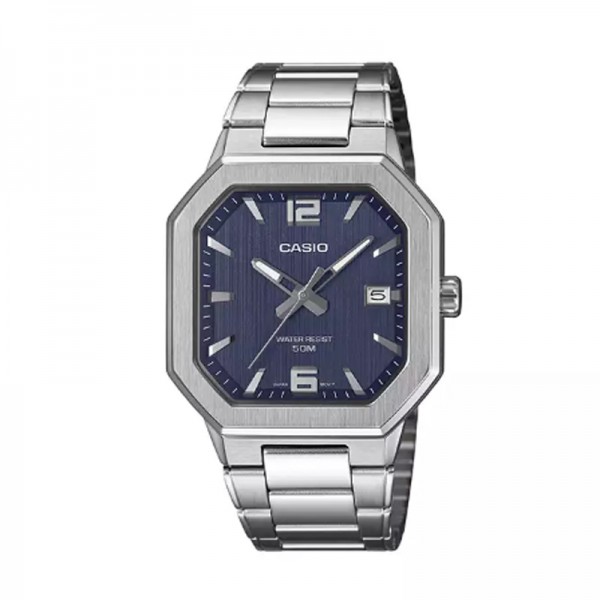 Casio MTP-B195D-2AVDF Silver Blue Steel